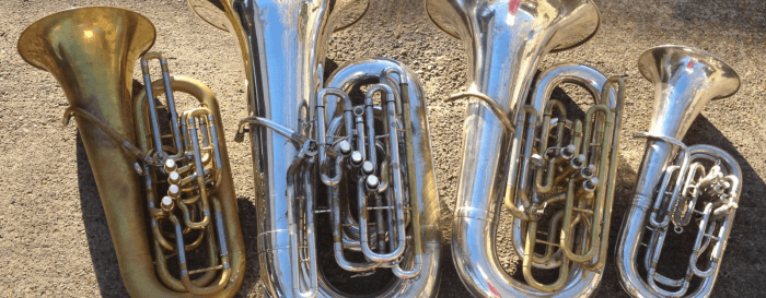 Unpleasant sound from a tuba