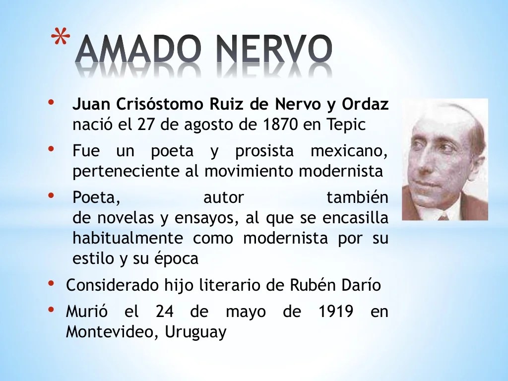 Poema a la vida de amado nervo