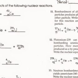 Nuclear decay equations worksheet answers
