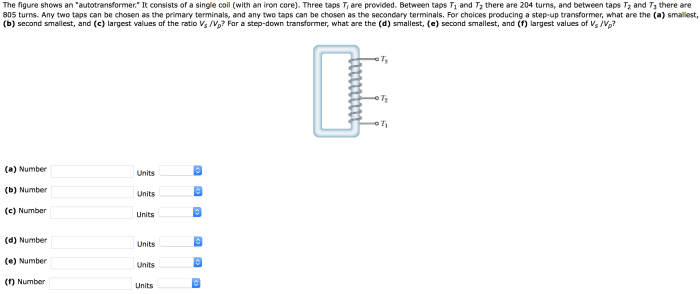 The figure shows an autotransformer